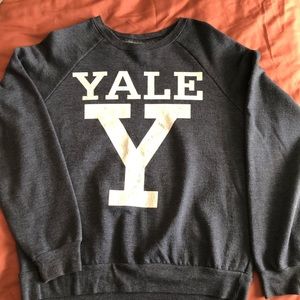 Blue YALE crew sweatshirt